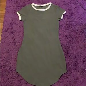 Olive green Mini dress